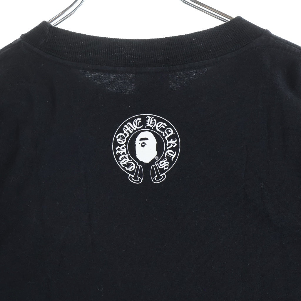 CHROME HEARTS(クロムハーツ) OLD A BATHING APE MILO T-SHIRT オールド アベイシングエイプ マイロ ホースシュー 半袖Tシャツ ブラック