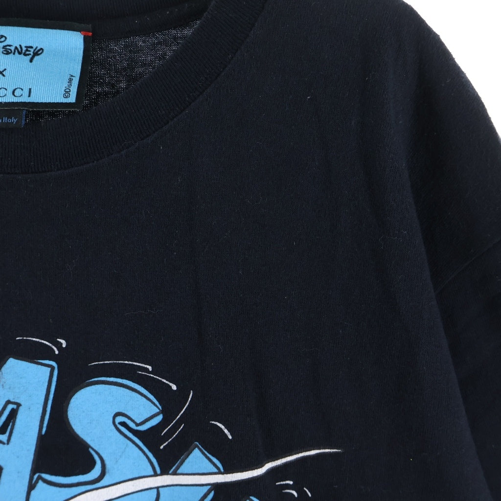 GUCCI(グッチ) ×Disney Donald Duck T-Shirt ディズニー 半袖Tシャツ ブラック 548334 XJDAF