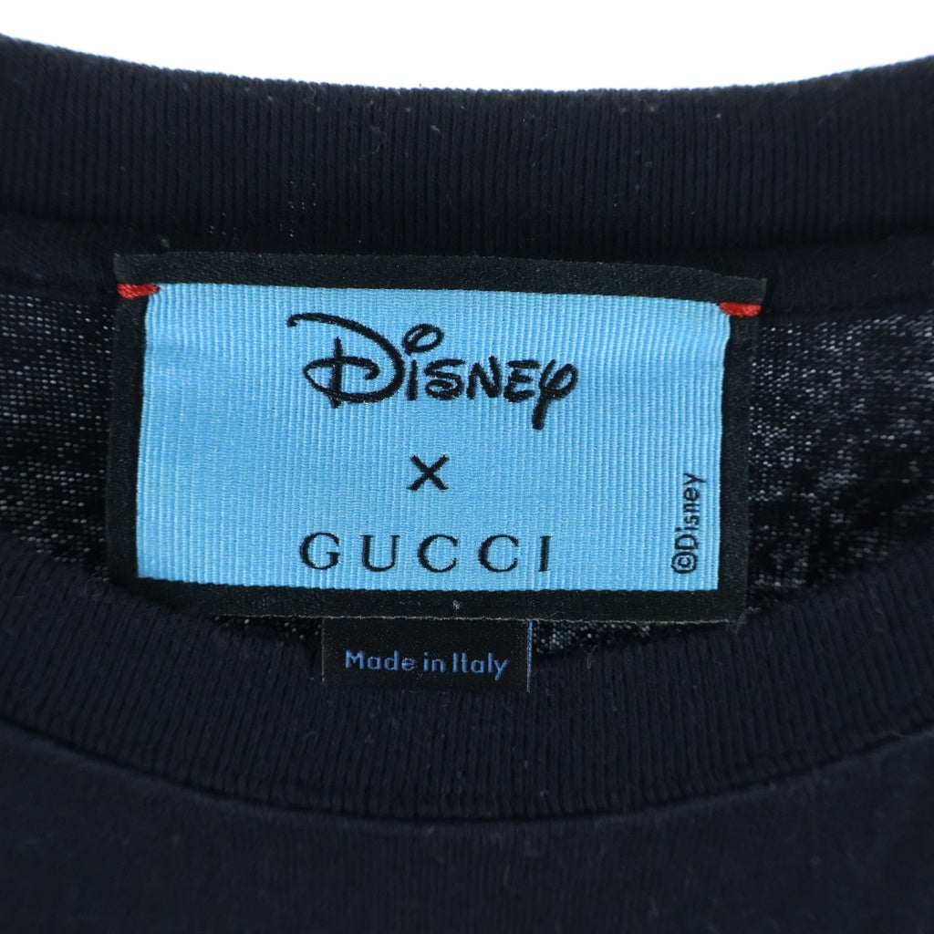 GUCCI(グッチ) ×Disney Donald Duck T-Shirt ディズニー 半袖Tシャツ ブラック 548334 XJDAF