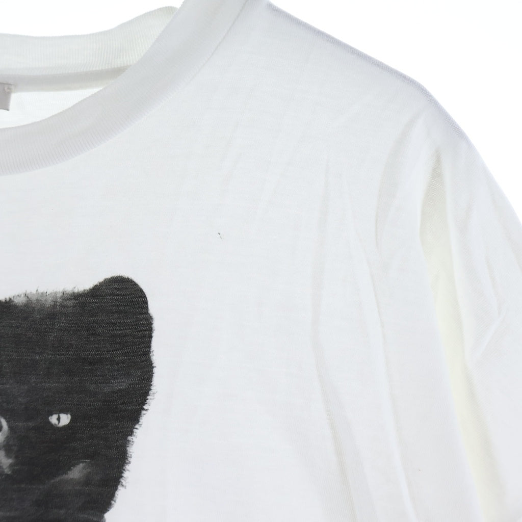 miumiu(ミュウミュウ) Cropped Cat T-Shirt 半袖Tシャツ ホワイト レディース MJN315
