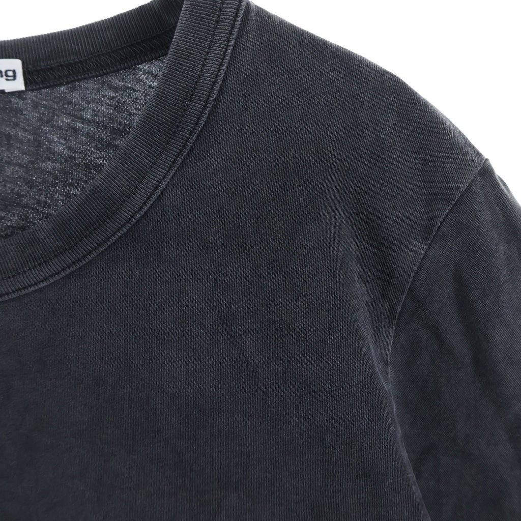ALEXANDER WANG(アレキサンダーワン) Cropped T-Shirt フェード加工 クロップド 半袖Tシャツ ブラック レディース