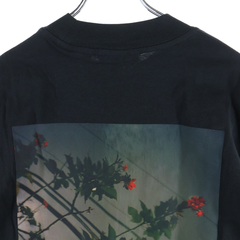 FEAR OF GOD ESSENTIALS(フィアオブゴッド エッセンシャルズ) L/S T-SHIRT FLOWER フラワーフォト 長袖Tシャツ ロンT ブラック