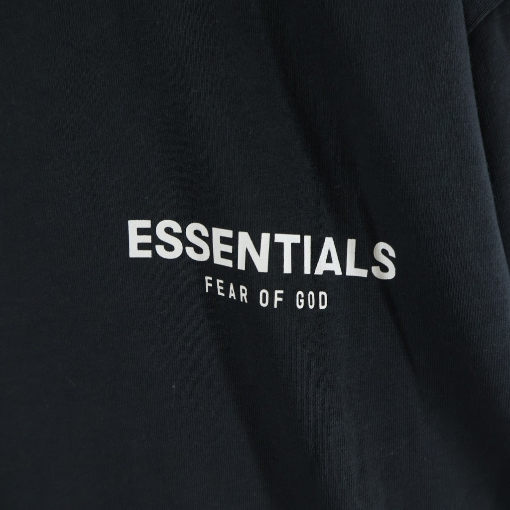 FEAR OF GOD ESSENTIALS(フィアオブゴッド エッセンシャルズ) L/S T-SHIRT FLOWER フラワーフォト 長袖Tシャツ ロンT ブラック