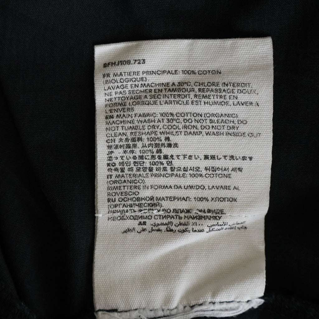 AMI Alexandre Mattiussi(アミアレクサンドルマテュッシ) T-Shirt ハートロゴ刺繍 半袖Tシャツ ブラック BFHJ108.723