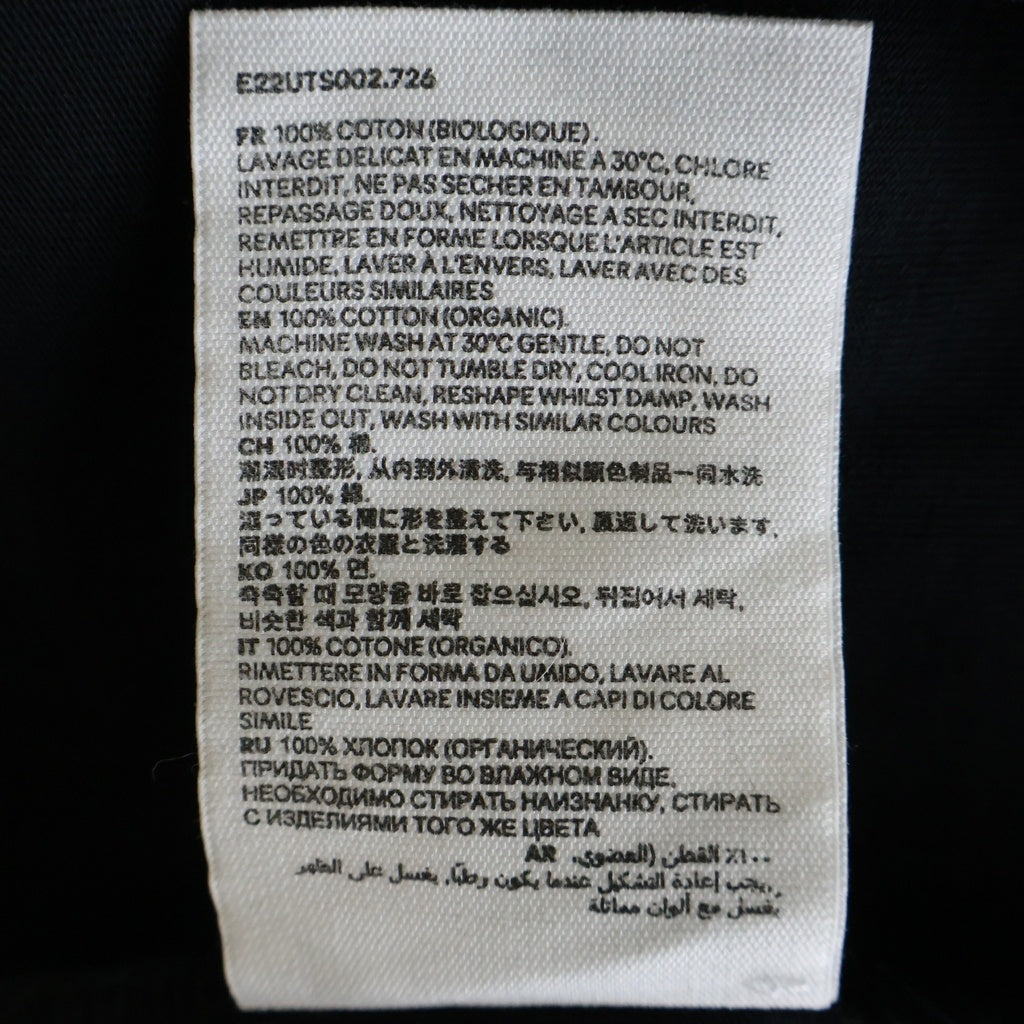 AMI Alexandre Mattiussi(アミアレクサンドルマテュッシ) T-Shirt ハートロゴ刺繍 半袖Tシャツ ブラック E22UTS002.726