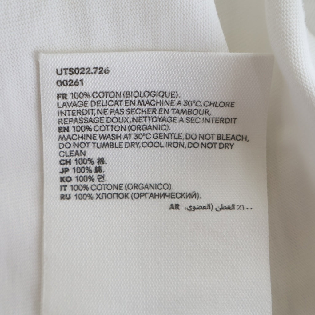 AMI Alexandre Mattiussi(アミアレクサンドルマテュッシ) T-Shirt ハートロゴ刺繍 半袖Tシャツ ホワイト UTS022.726
