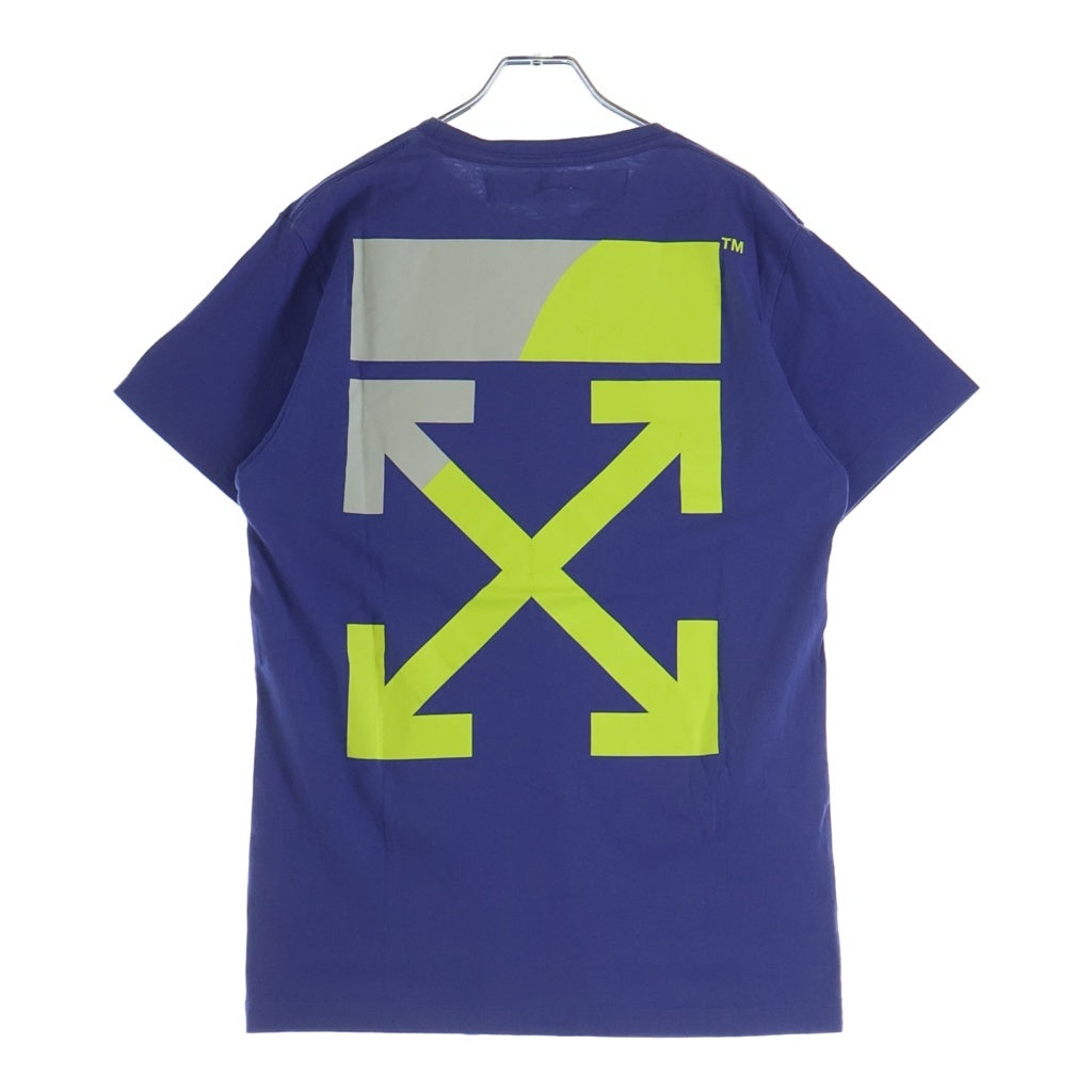OFF-WHITE(オフホワイト) 19SS Split Logo T-Shirt 半袖Tシャツ ブルー OMAA029S18874050