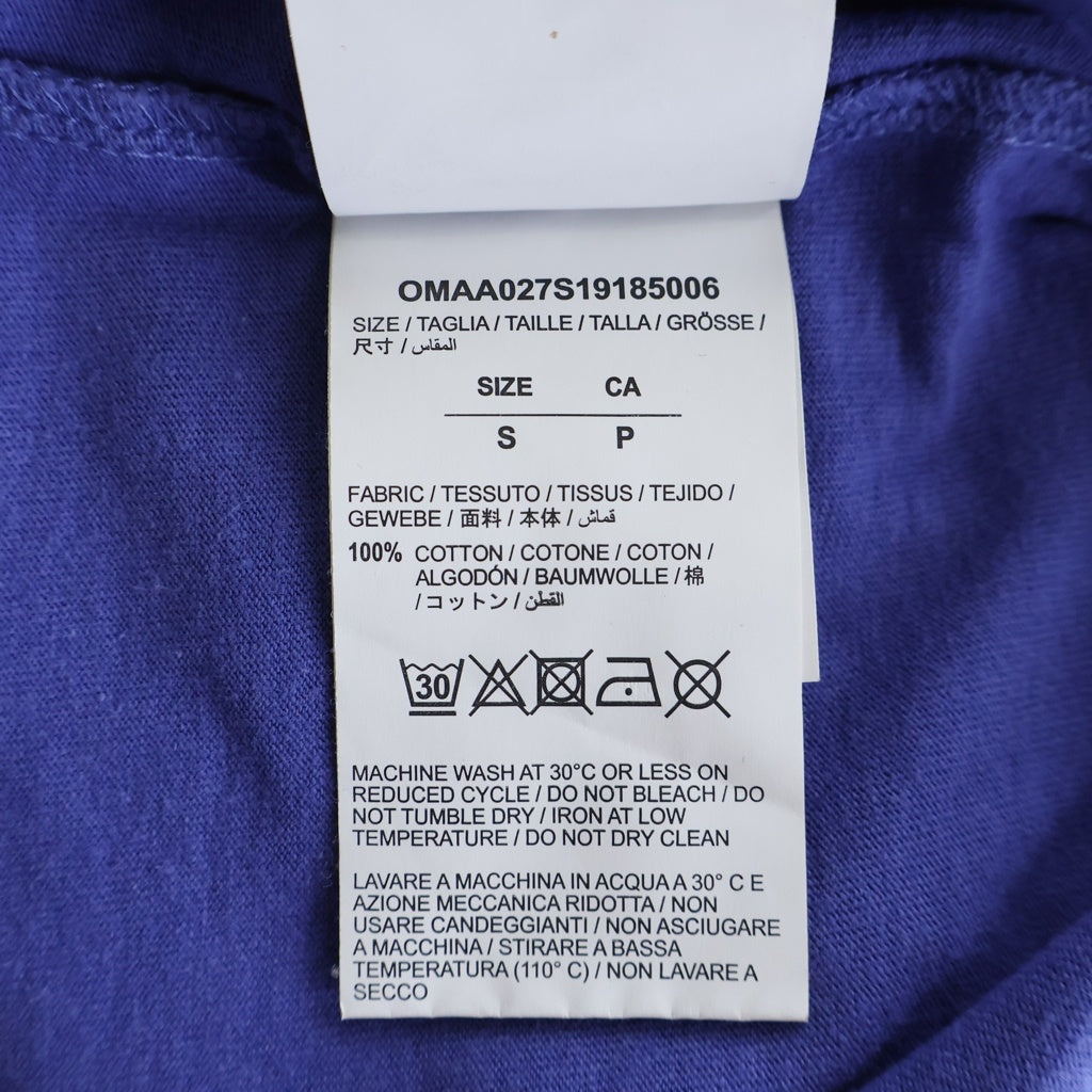 OFF-WHITE(オフホワイト) 19SS Split Logo T-Shirt 半袖Tシャツ ブルー OMAA029S18874050