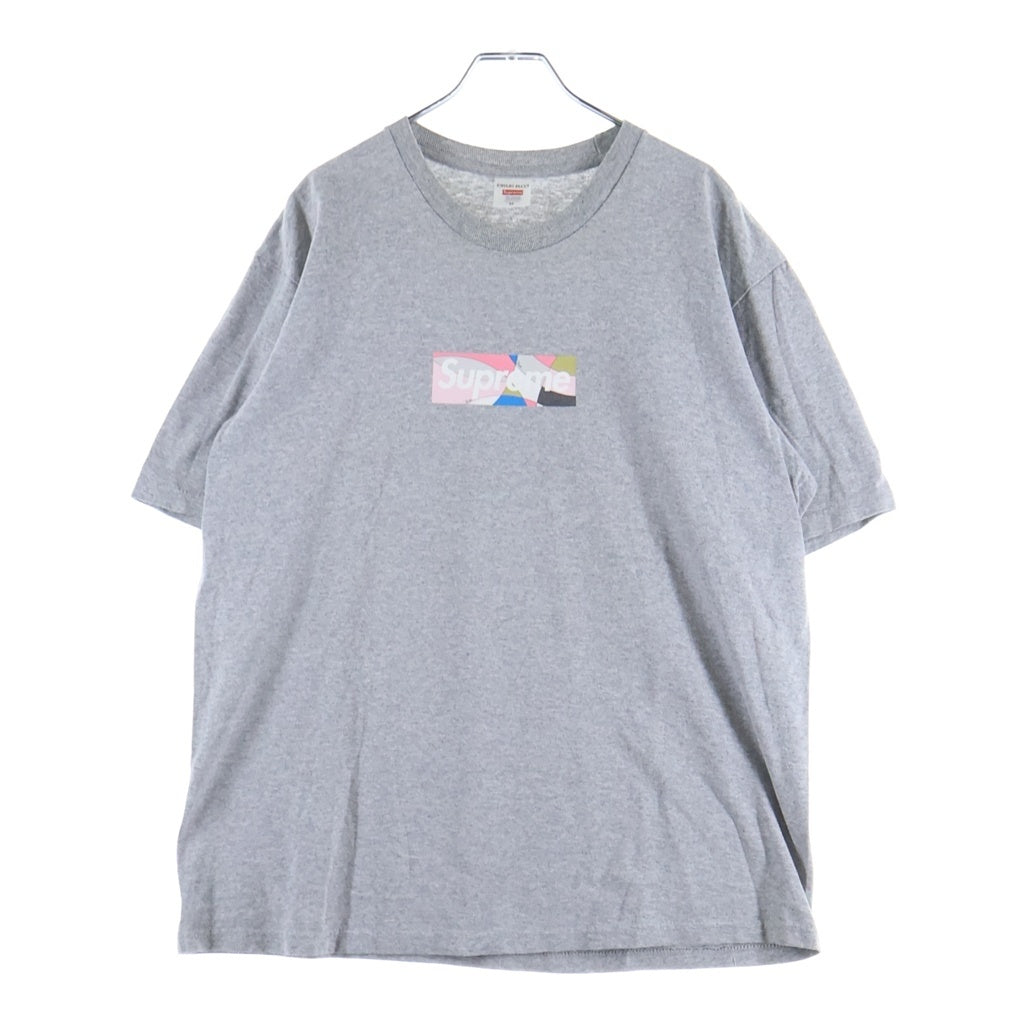SUPREME(シュプリーム) 21SS Emilio Pucci Box Logo Tee エミリオプッチ ボックスロゴ 半袖Tシャツ グレー