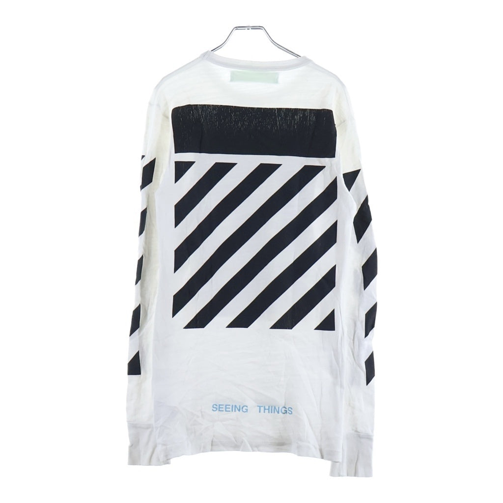 OFF-WHITE(オフホワイト) 17AW Caravaggio L/S T-Shirt カラヴァッジョ 長袖Tシャツ ロンT ホワイト OMAB001F17185016