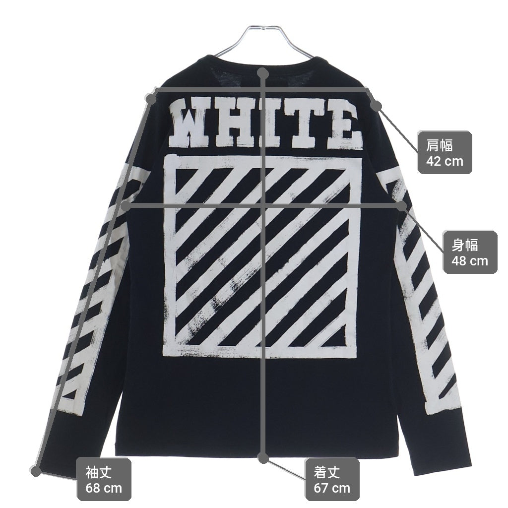 OFF-WHITE(オフホワイト) 16AW L/S T-Shirt 長袖Tシャツ ロンT ブラック