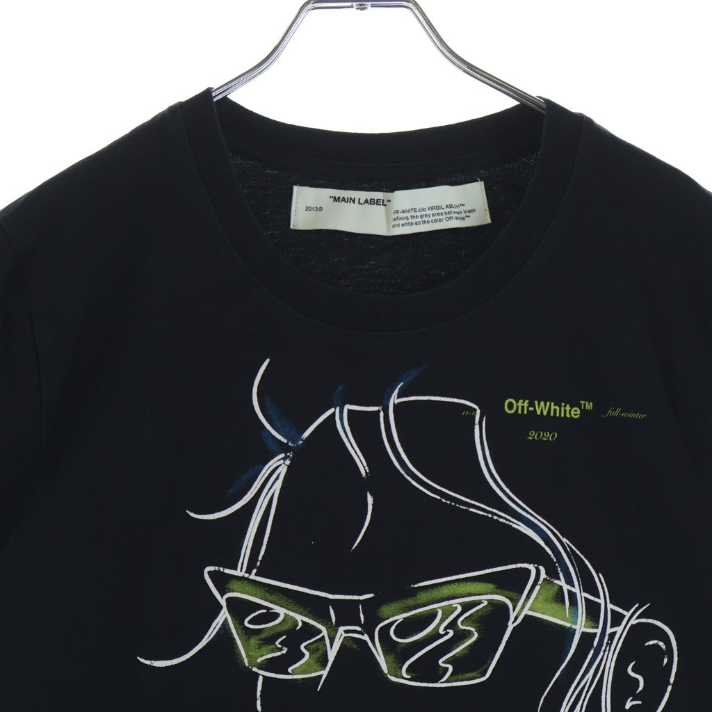OFF-WHITE(オフホワイト) 19AW Face T-Shirt 半袖Tシャツ ブラック OWAA049E19B07062