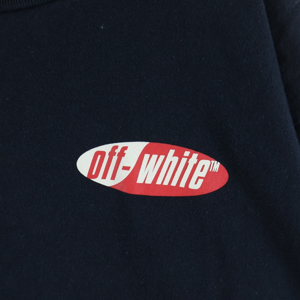 OFF-WHITE(オフホワイト) 19SS Split Logo T-Shirt 半袖Tシャツ ブラック OMAA038S19185006