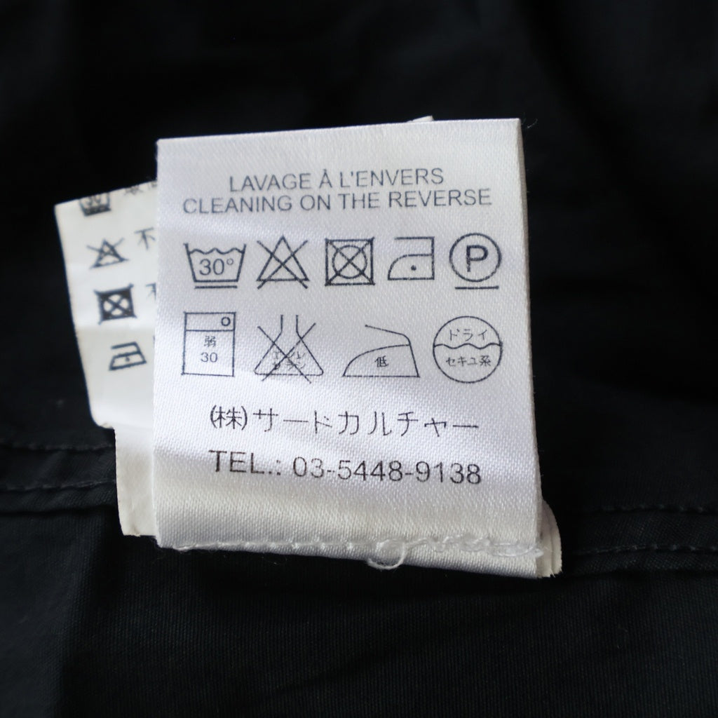 GIVENCHY(ジバンシィ) Star Shirt スターロゴ刺繍 長袖比翼シャツ ブラック