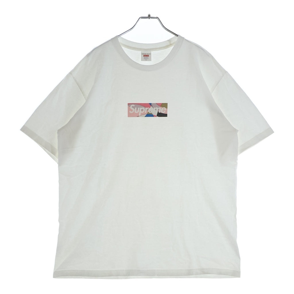 SUPREME(シュプリーム) 21SS Emilio Pucci Box Logo Tee エミリオプッチ ボックスロゴ 半袖Tシャツ ホワイト