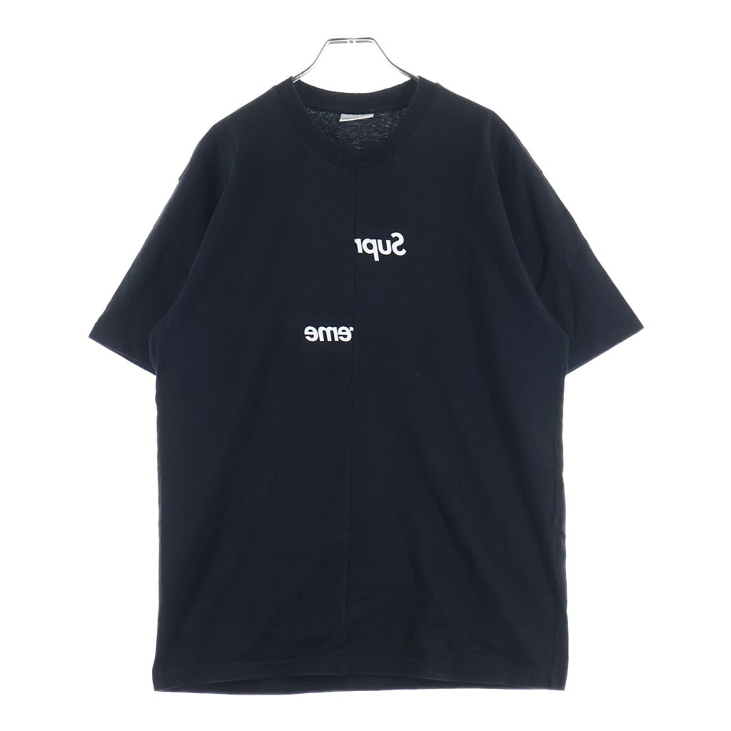 SUPREME(シュプリーム) 18AW Comme des Garcons SHIRT Split Box Logo Tee コムデギャルソン シャツ スピリット ボックスロゴ 半袖Tシャツ ブラック