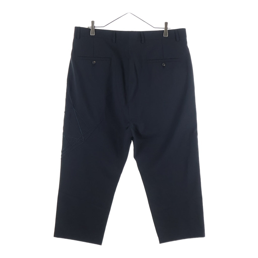 Rick Owens(リックオウエンス) 19SS Cropped Astaires 刺繍デザイン クロップドパンツ ブラック RU19S2359-ZLEM3