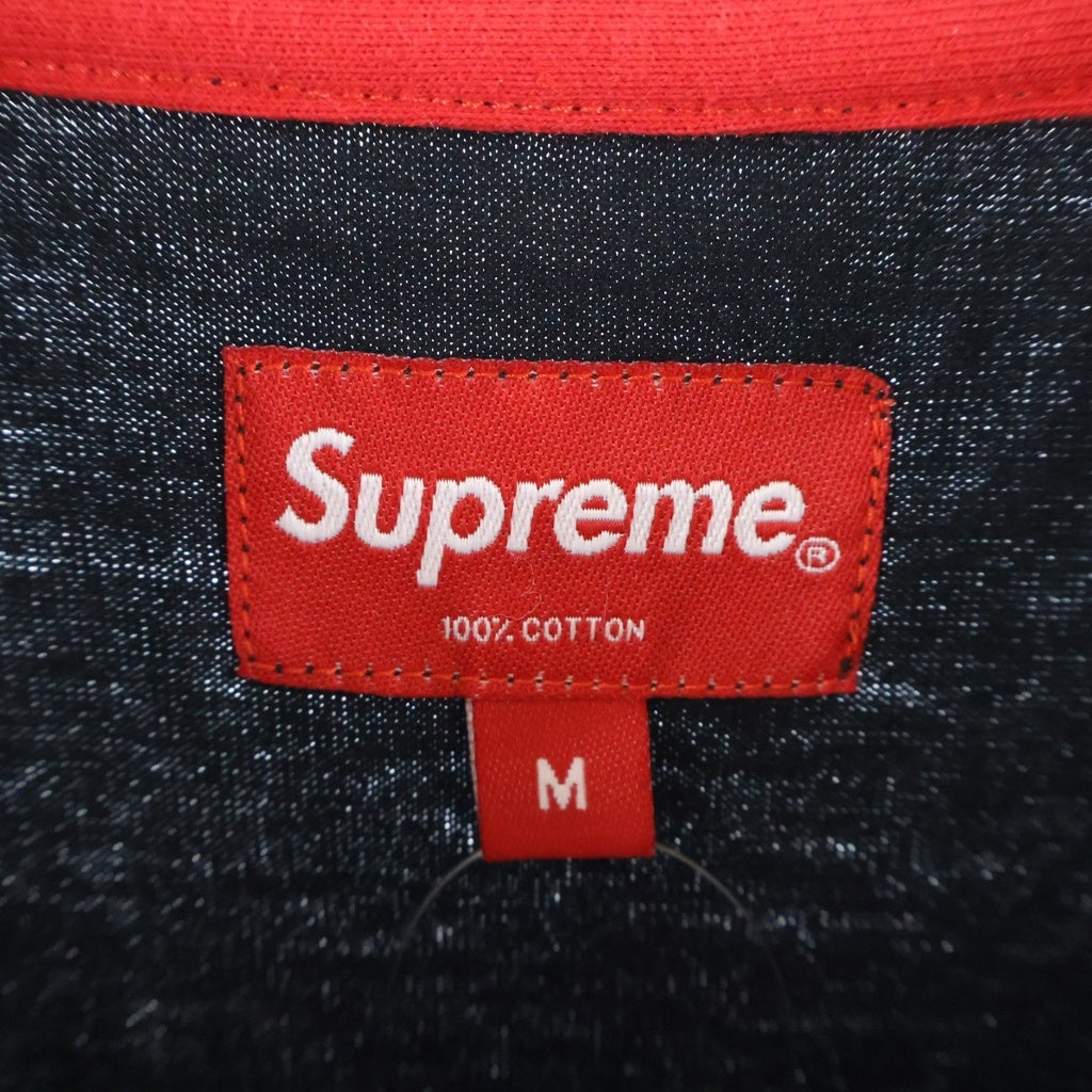 SUPREME(シュプリーム) 14SS Striped Rib Tee ストライプ リブ 半袖Tシャツ ブラック