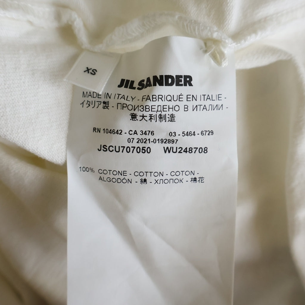 JIL SANDER(ジルサンダー) T-Shirt ロゴプリント 半袖Tシャツ ホワイト JSCU707050 WU248708