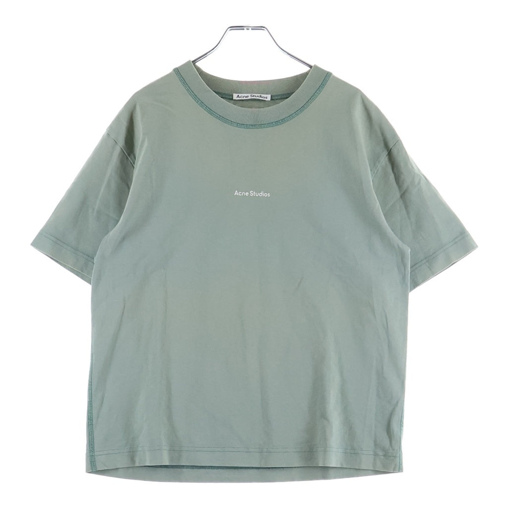 Acne Studios(アクネ ストゥディオズ) T-Shirt ロゴプリント 半袖Tシャツ グリーン FN-WN-TSHI000298