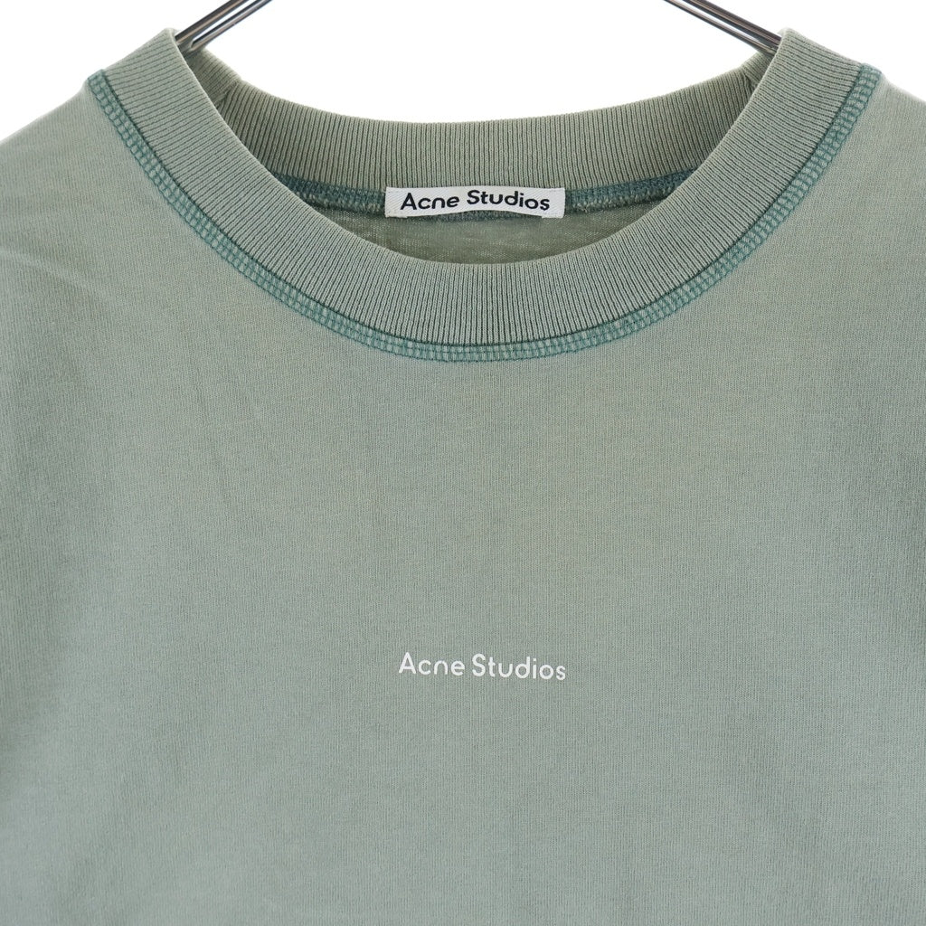 Acne Studios(アクネ ストゥディオズ) T-Shirt ロゴプリント 半袖Tシャツ グリーン FN-WN-TSHI000298