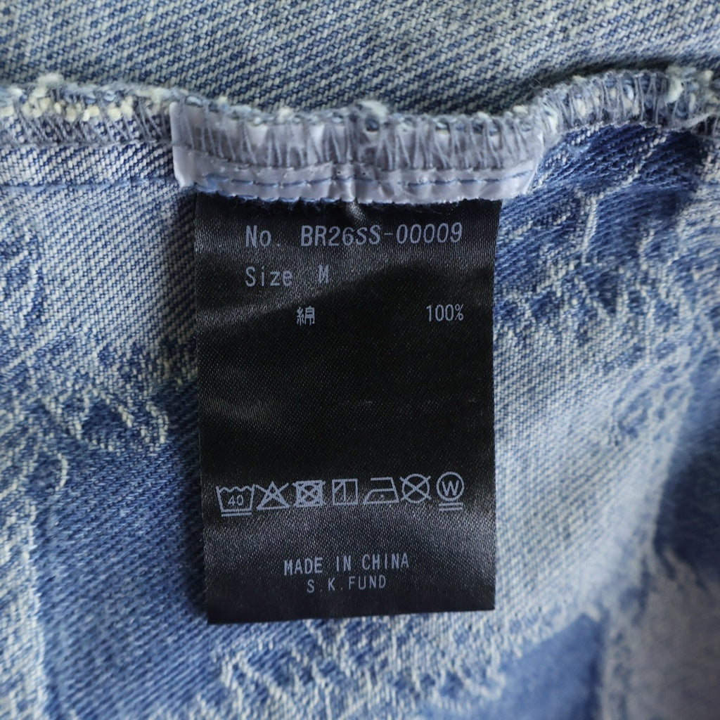 BREATH(ブレス) BLOCK CHECK DENIM JACKET ブロック チェック デニムジャケット ジップアップジャケット インディゴ BR26SS-00009