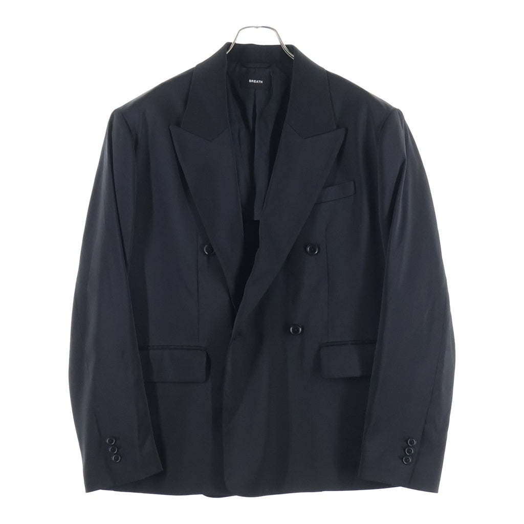 BREATH(ブレス) OVERSIZE DOUBLE JACKET オーバーサイズ ダブル ジャケット ブラック BR26SS-O0005