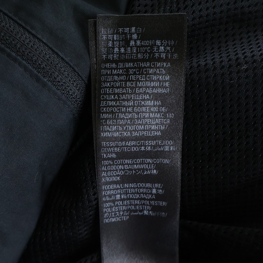 BALENCIAGA(バレンシアガ) 22AW ロゴプリント ジップアップ ナイロン ジャケット ブルゾン ブラック 725302 TNM14