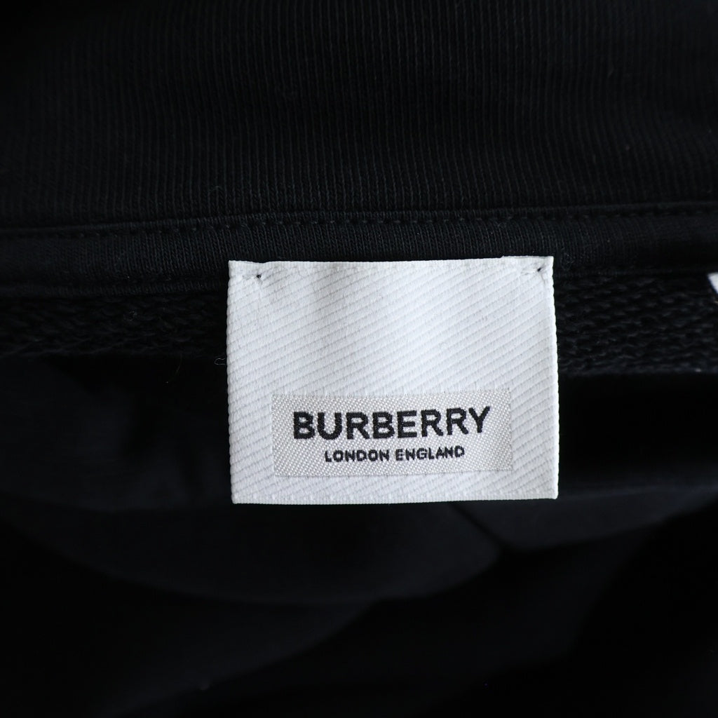 BURBERRY(バーバリー) バックプリントデザイン スウェット プルオーバ フーディー パーカー ブラック 8056050