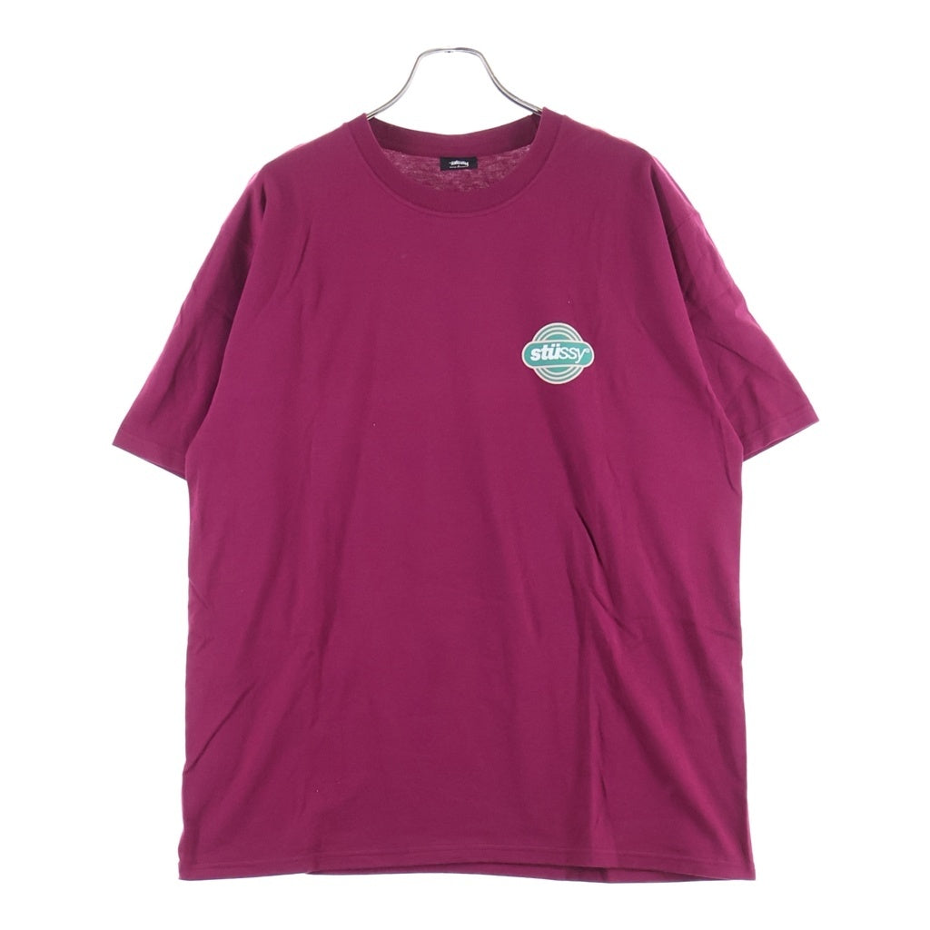 STUSSY(ステューシー) CIRCUIT TEE サーキット グラフィックプリント 半袖カットソー Tシャツ ワインレッド