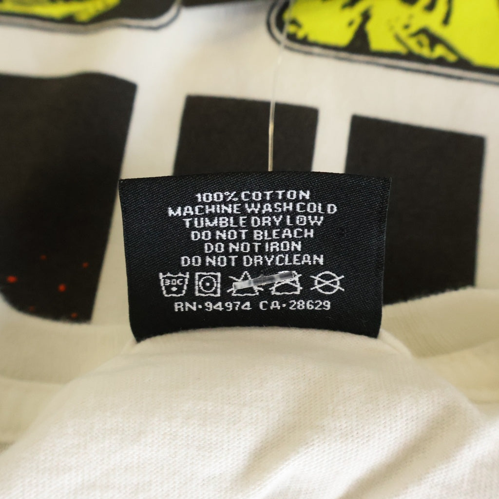 STUSSY(ステューシー) BEACH CALIFORNIA TEE ビーチカルフォルニア グラフィックプリント 半袖カットソー Tシャツ ホワイト