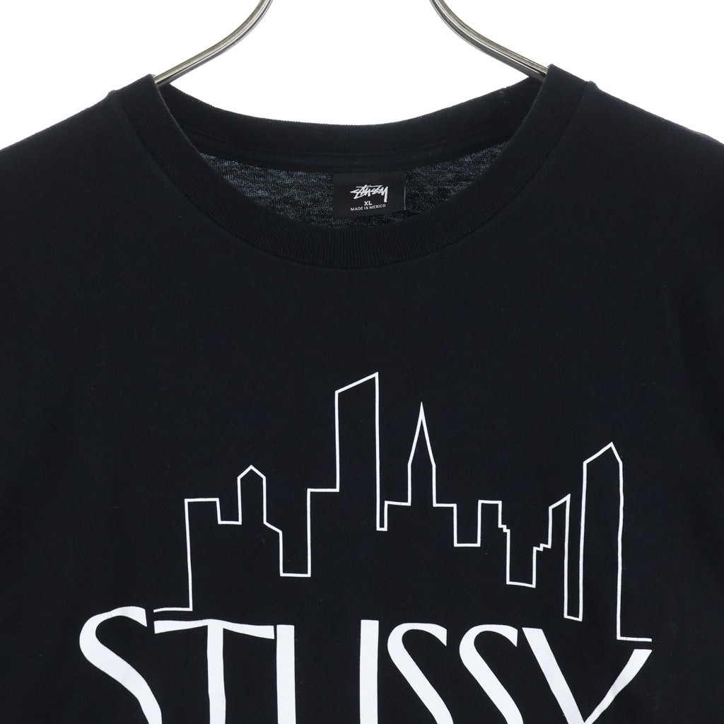 STUSSY(ステューシー) 20SS SKYLINE TEE スカイライン グラフィック半袖カットソー Tシャツ ブラック