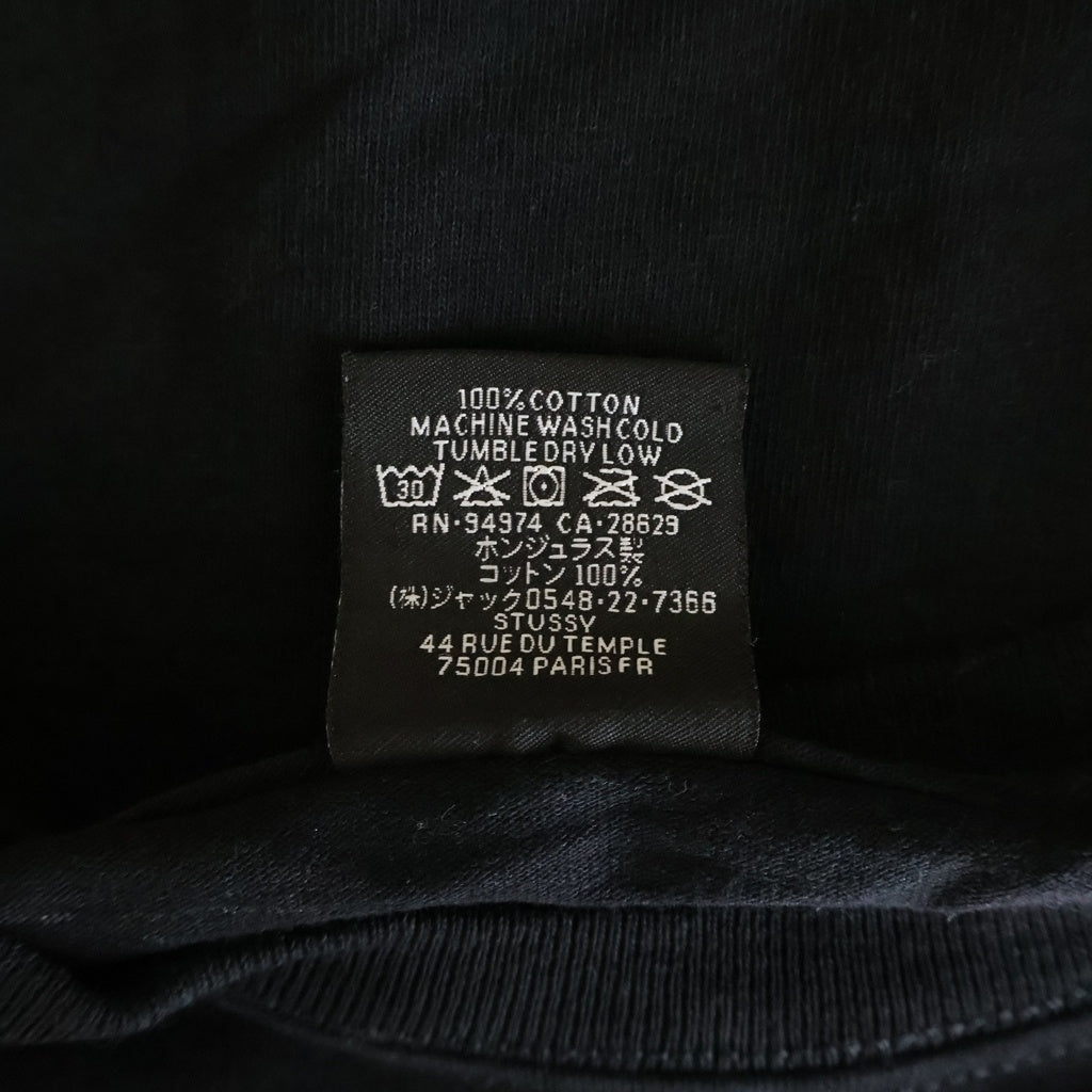STUSSY(ステューシー) HIGHWAY TEE ハイウェイ グラフィックプリント 半袖カットソー Tシャツ ブラック