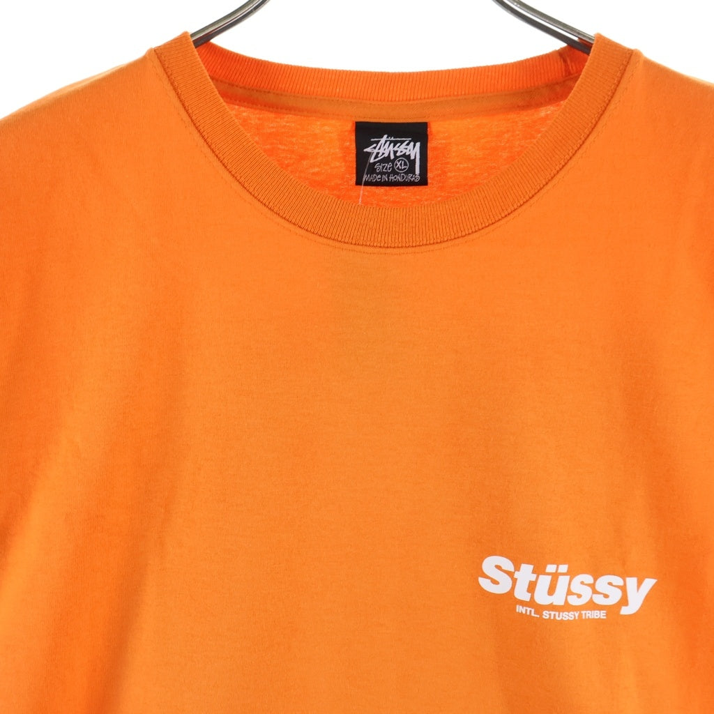 STUSSY(ステューシー) RABBIT HOLE TEE ラビットホール グラフィックプリント 半袖カットソー Tシャツ オレンジ