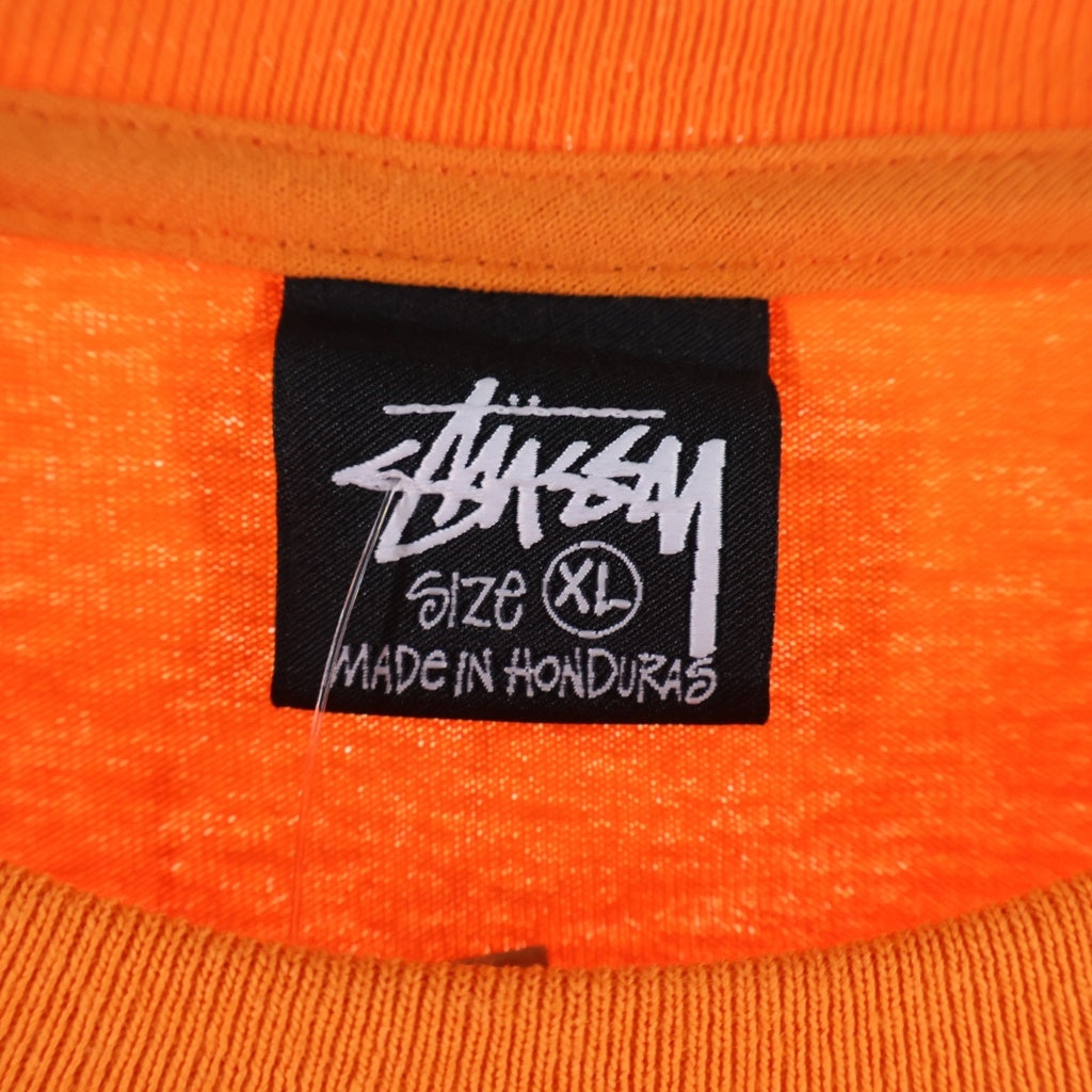 STUSSY(ステューシー) RABBIT HOLE TEE ラビットホール グラフィックプリント 半袖カットソー Tシャツ オレンジ