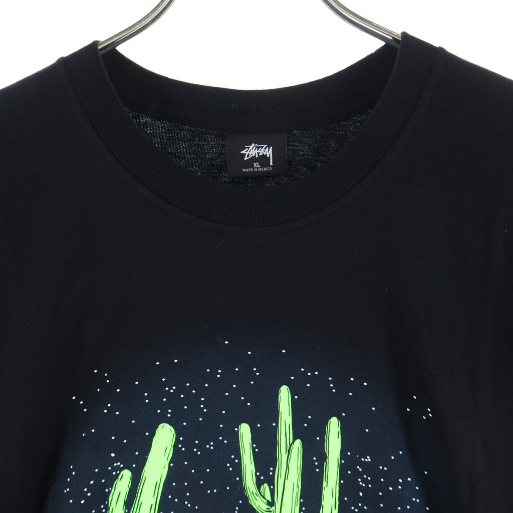 STUSSY(ステューシー) 20SS SAGUARO TEE サボテンプリント 半袖カットソー Tシャツ ブラック
