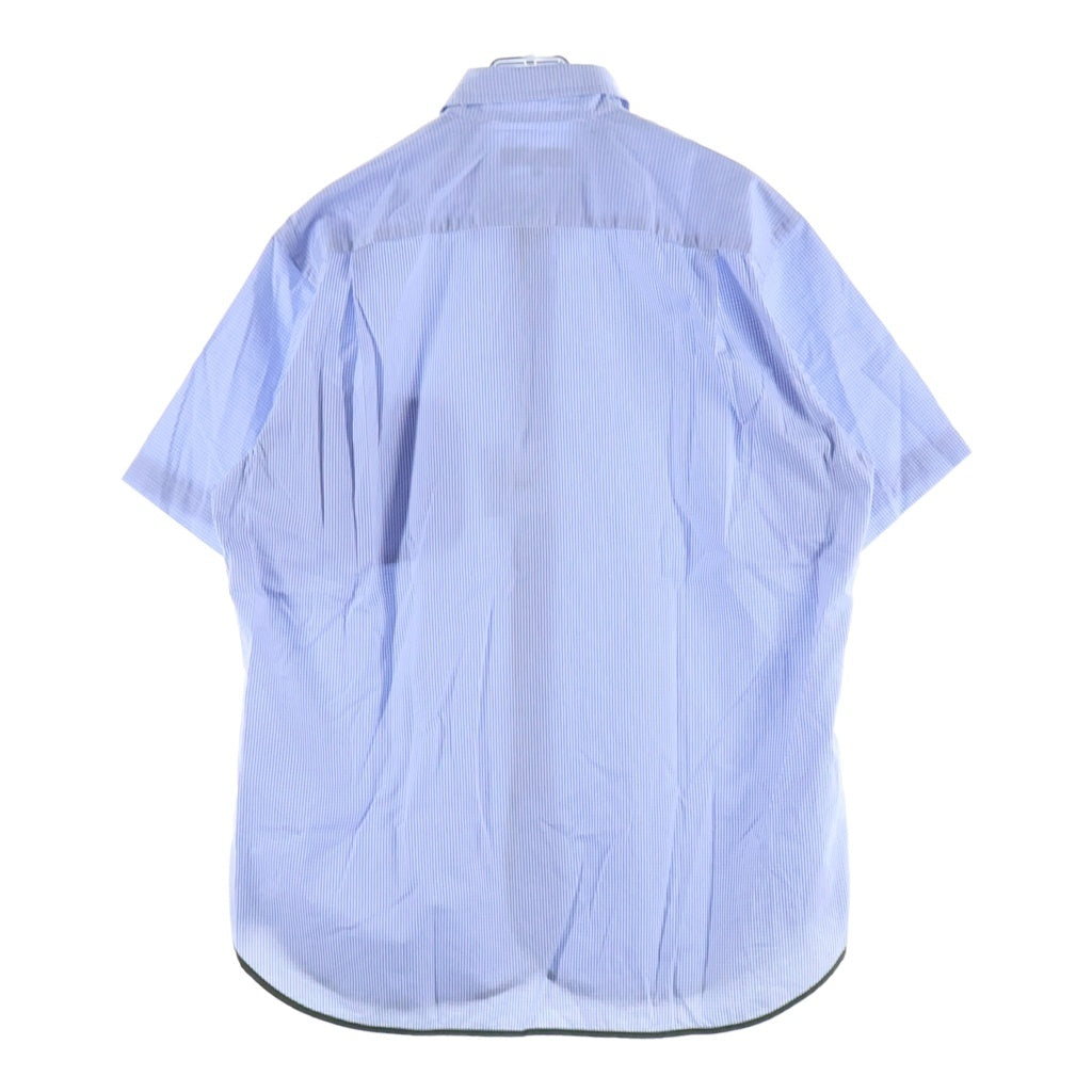 COMME des GARCONS HOMME(コムデギャルソンオム) 23SS COTTON CHECK PIPING SHIRT HK-B019 コットン ギンガムチェック 半袖シャツ ブルー