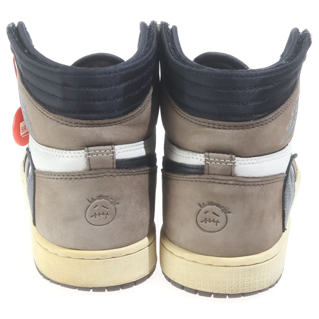 NIKE(ナイキ) ×TRAVIS SCOTT AIR JORDAN 1 RETRO HIGH OG TS SP CD4487-100 トラヴィススコット エアジョーダン レトロ ハイカットスニーカー ブラウン US8.5/26.5cm