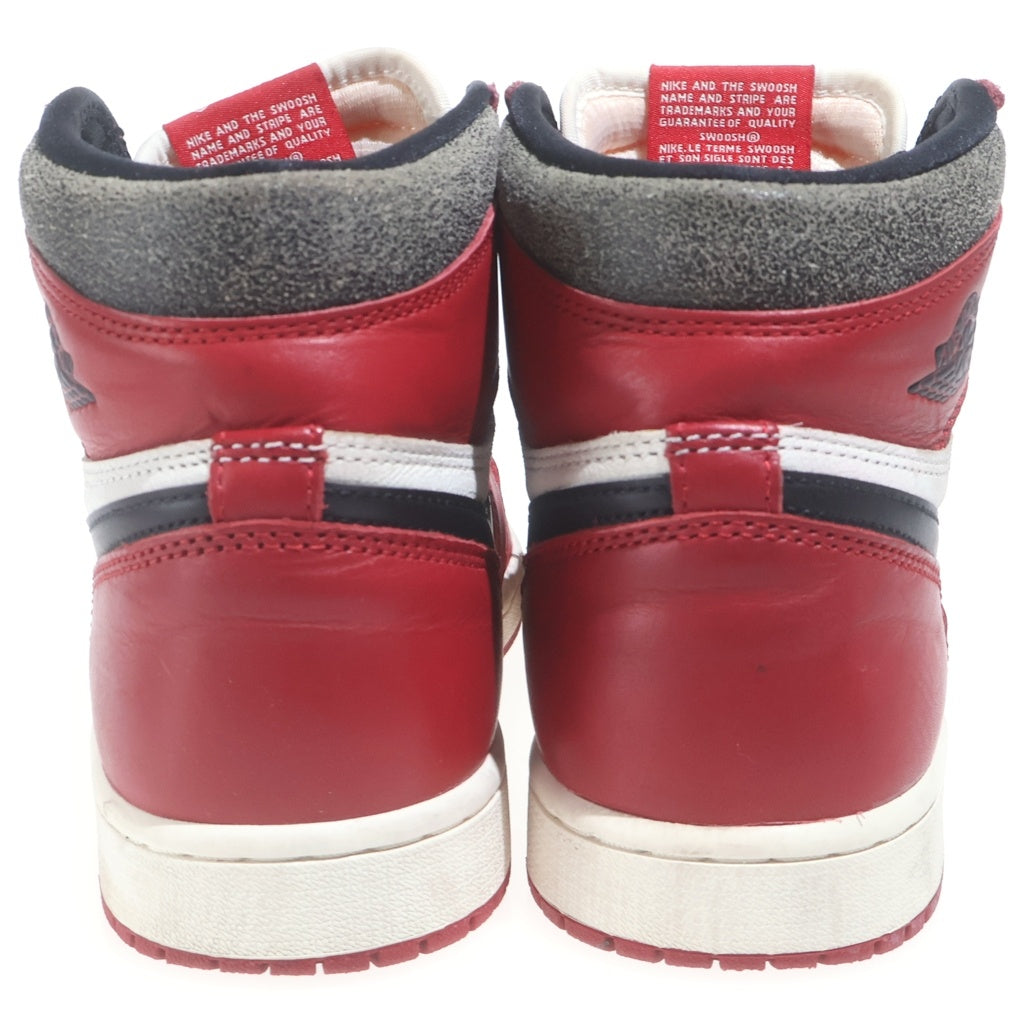 NIKE(ナイキ) AIR JORDAN 1 HIGH OG CHICAGO LOST & FOUND エアジョーダン1 ハイ ロスト アンド ファウンド ハイカットスニーカー レッド/ホワイト US8.5/26.5cm DZ5485-612