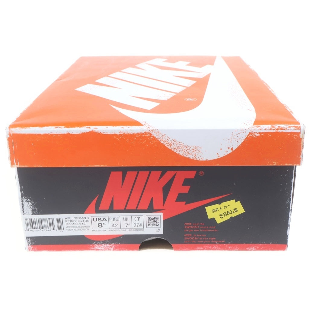 NIKE(ナイキ) AIR JORDAN 1 HIGH OG CHICAGO LOST & FOUND エアジョーダン1 ハイ ロスト アンド ファウンド ハイカットスニーカー レッド/ホワイト US8.5/26.5cm DZ5485-612