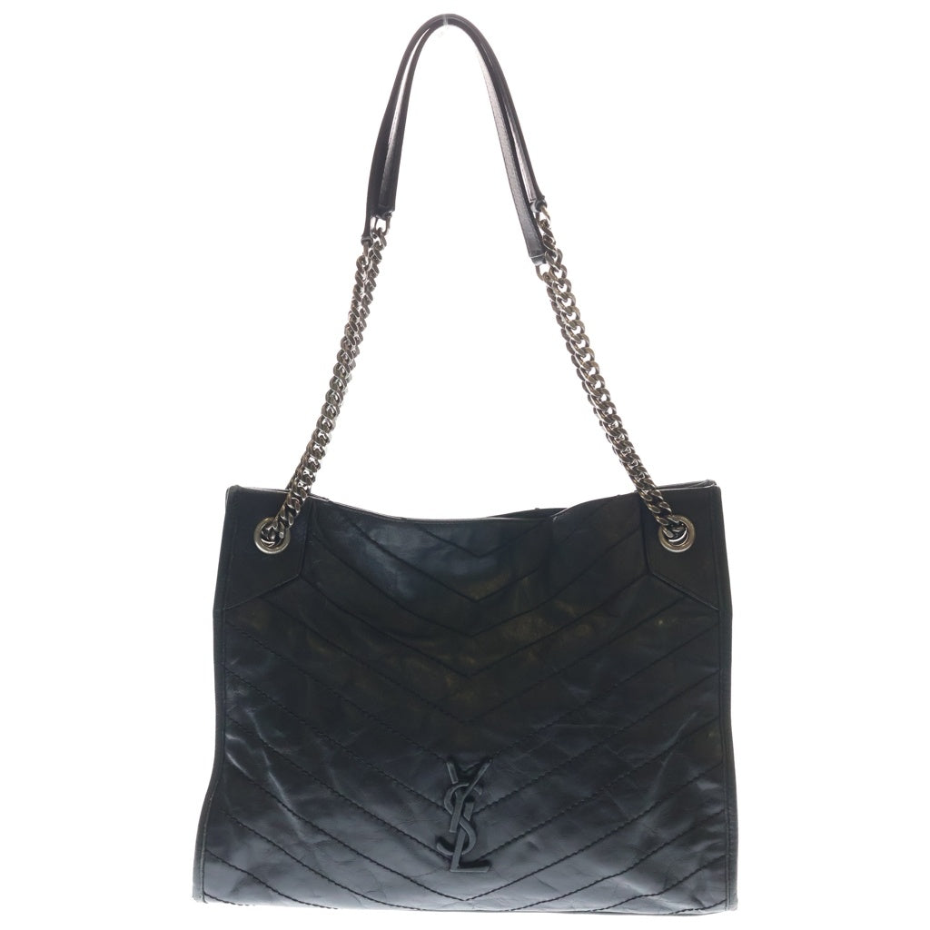 SAINT LAURENT PARIS(サンローランパリ) Niki Shopping Bag 577999 ニキ チェーンショルダートートバッグ ブラック レディース