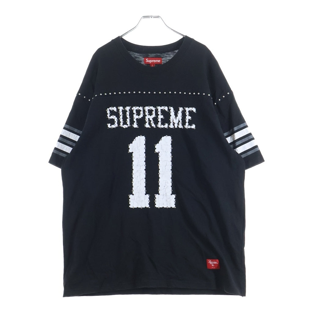 SUPREME(シュプリーム) 26SS Studded S/S Football Top スタッズ フットボール 半袖Tシャツ カットソー ブラック