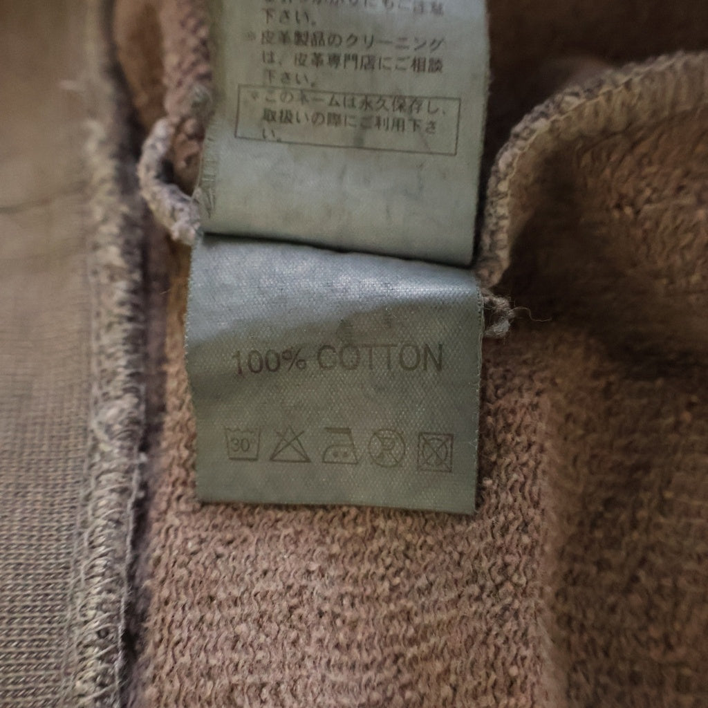 RAF SIMONS(ラフシモンズ) 04AW ARCHIVE WAVES期 アーカイブ ウエーブス期 ピグメントデザイン フーデッド スウェット プルオーバー パーカー ブラウン -