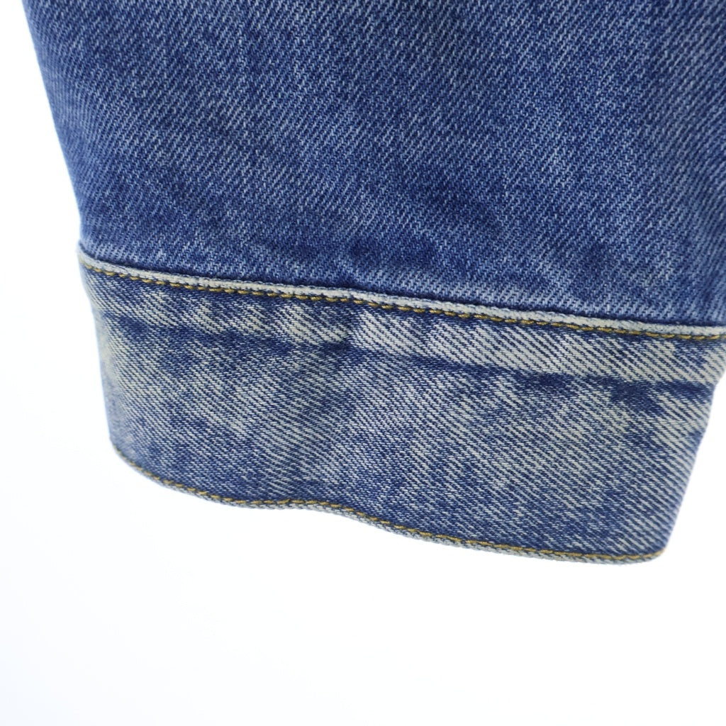 Maison Margiela(メゾンマルジェラ) 24SS ノーカラー ウォッシュ加工 デニムジャケット SI1AM0006 インディゴ