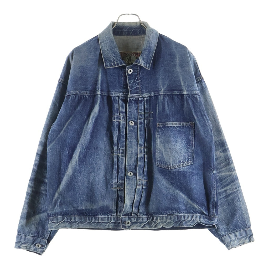 SAINT MICHAEL(セントマイケル) 25SS ×BerBerJin DENIM JACKET DAMAGE SM-HR8-0000-C39 ×ベルベルジン ダメージ加工 デニムジャケット インディゴ