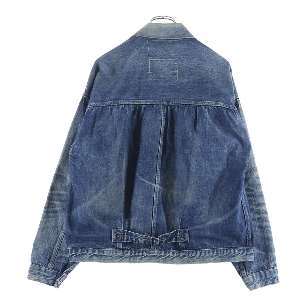 SAINT MICHAEL(セントマイケル) 25SS ×BerBerJin DENIM JACKET DAMAGE SM-HR8-0000-C39 ×ベルベルジン ダメージ加工 デニムジャケット インディゴ