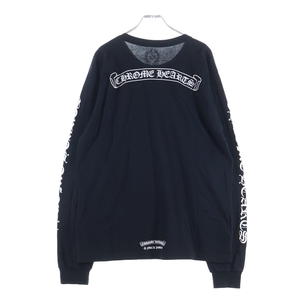 CHROME HEARTS(クロムハーツ) CH SCROLL LABEL FUCKYOU L/S /1 スクロールラベル ファックユー アームプリント ロングスリーブカットソー 長袖Tシャツ