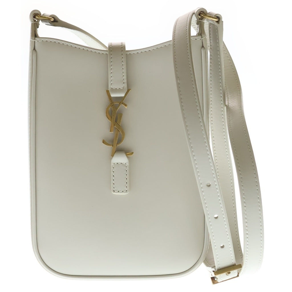 SAINT LAURENT PARIS(サンローランパリ) Le 5 A 7 カサンドラ レザーショルダーバッグ アイボリー 735214 レディース