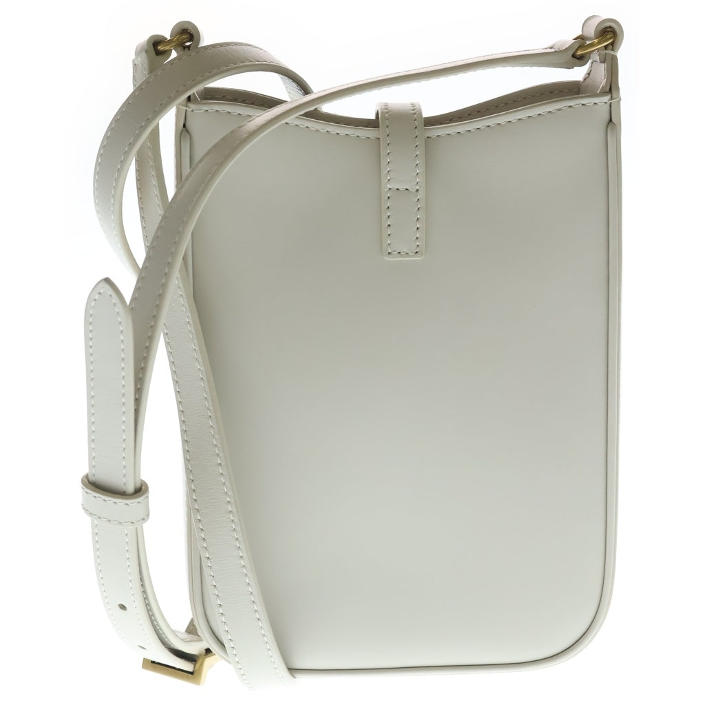 SAINT LAURENT PARIS(サンローランパリ) Le 5 A 7 カサンドラ レザーショルダーバッグ アイボリー 735214 レディース