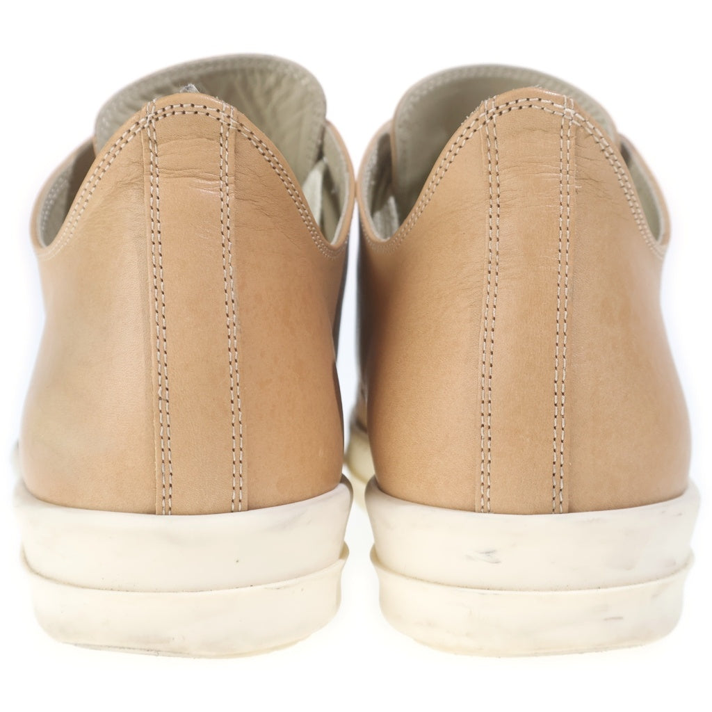 Rick Owens(リックオウエンス) ラモーンズ ローカットレザースニーカー ベージュ